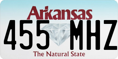 AR license plate 455MHZ