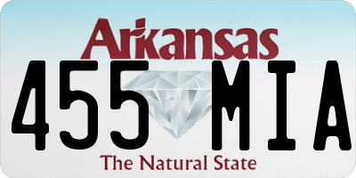 AR license plate 455MIA