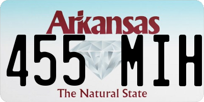 AR license plate 455MIH