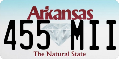 AR license plate 455MII