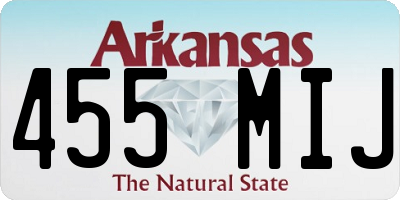 AR license plate 455MIJ
