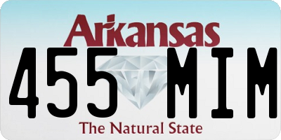 AR license plate 455MIM