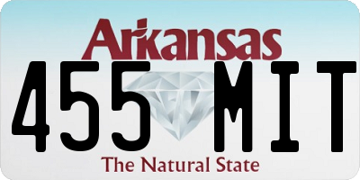 AR license plate 455MIT