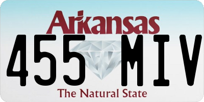 AR license plate 455MIV