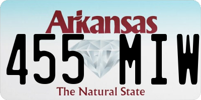 AR license plate 455MIW
