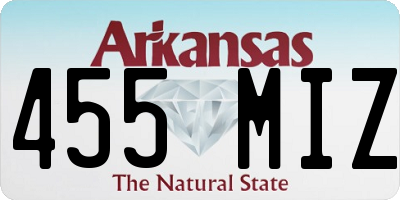 AR license plate 455MIZ