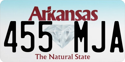 AR license plate 455MJA