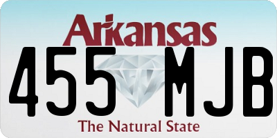 AR license plate 455MJB