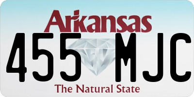 AR license plate 455MJC