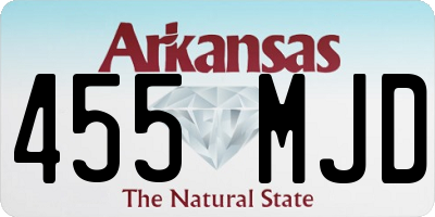 AR license plate 455MJD