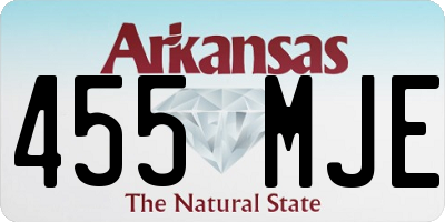 AR license plate 455MJE