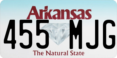 AR license plate 455MJG