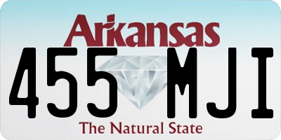 AR license plate 455MJI