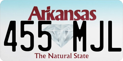 AR license plate 455MJL