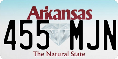 AR license plate 455MJN