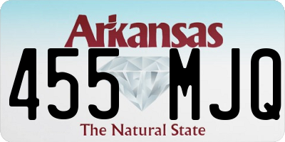 AR license plate 455MJQ