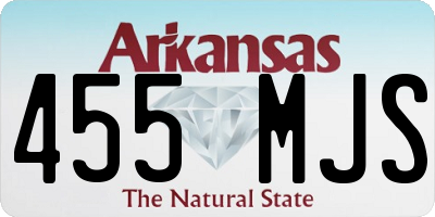AR license plate 455MJS