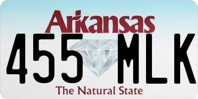 AR license plate 455MLK