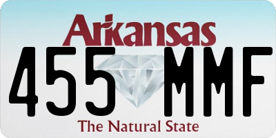 AR license plate 455MMF