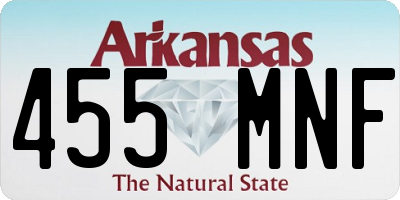 AR license plate 455MNF