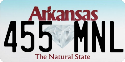 AR license plate 455MNL