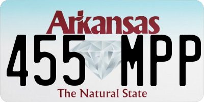 AR license plate 455MPP