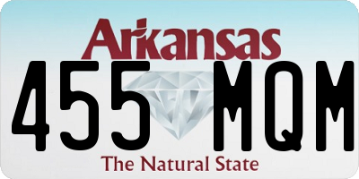 AR license plate 455MQM