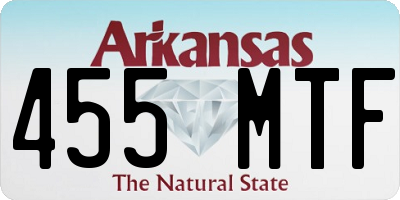 AR license plate 455MTF