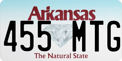 AR license plate 455MTG