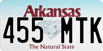 AR license plate 455MTK