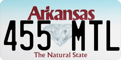 AR license plate 455MTL