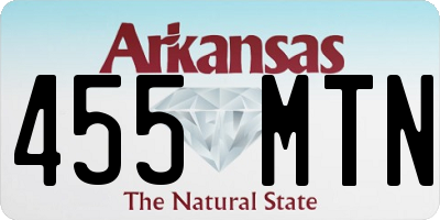 AR license plate 455MTN