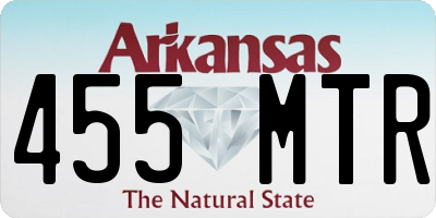 AR license plate 455MTR