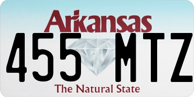 AR license plate 455MTZ