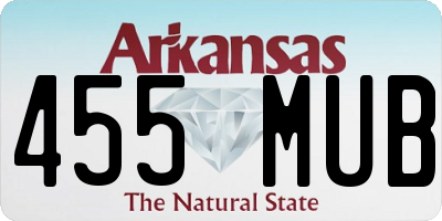AR license plate 455MUB