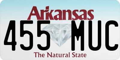 AR license plate 455MUC