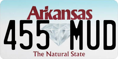 AR license plate 455MUD