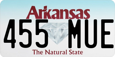 AR license plate 455MUE