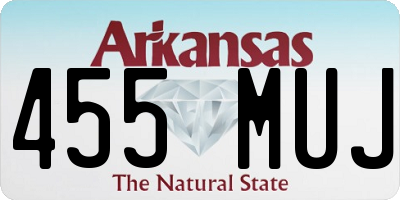 AR license plate 455MUJ