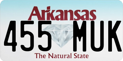 AR license plate 455MUK