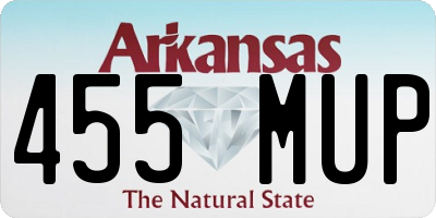 AR license plate 455MUP