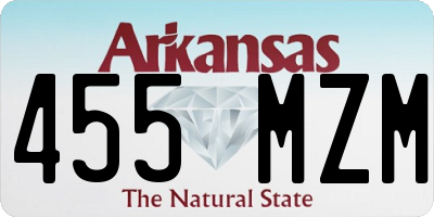 AR license plate 455MZM