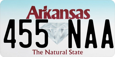AR license plate 455NAA