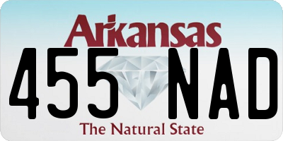 AR license plate 455NAD