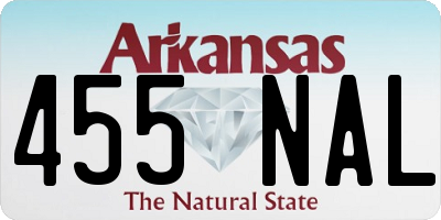 AR license plate 455NAL