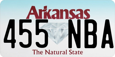 AR license plate 455NBA