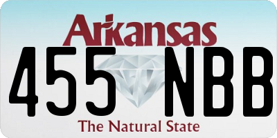 AR license plate 455NBB