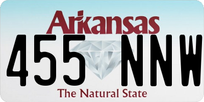 AR license plate 455NNW