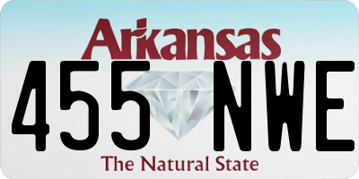 AR license plate 455NWE