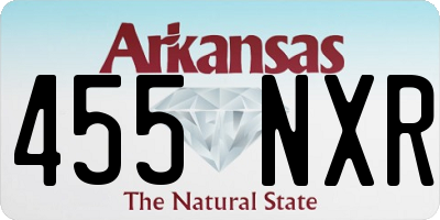 AR license plate 455NXR